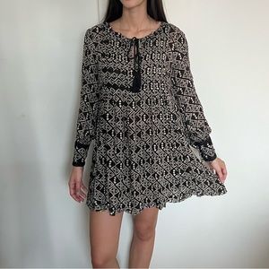 Free People Boho Pleated Tunic Top Dress